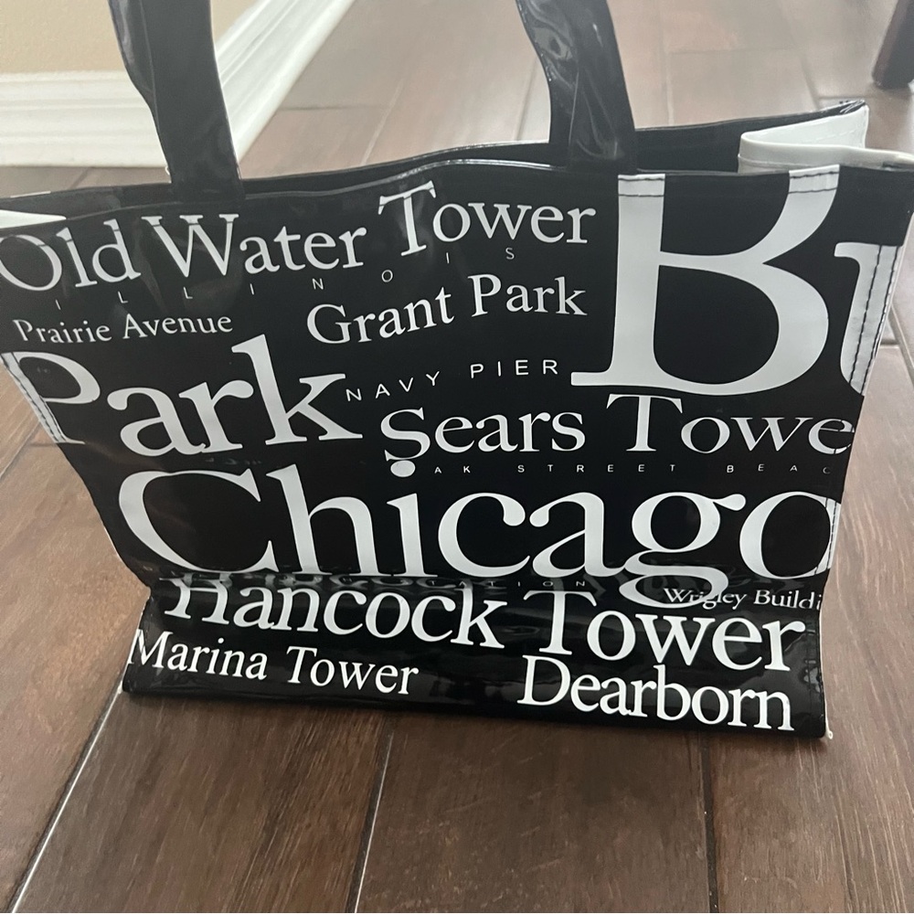 PVC Vinyl Jay Joshua Chicago Tote Bag with Tags; Never Used - Picture 3 of 10